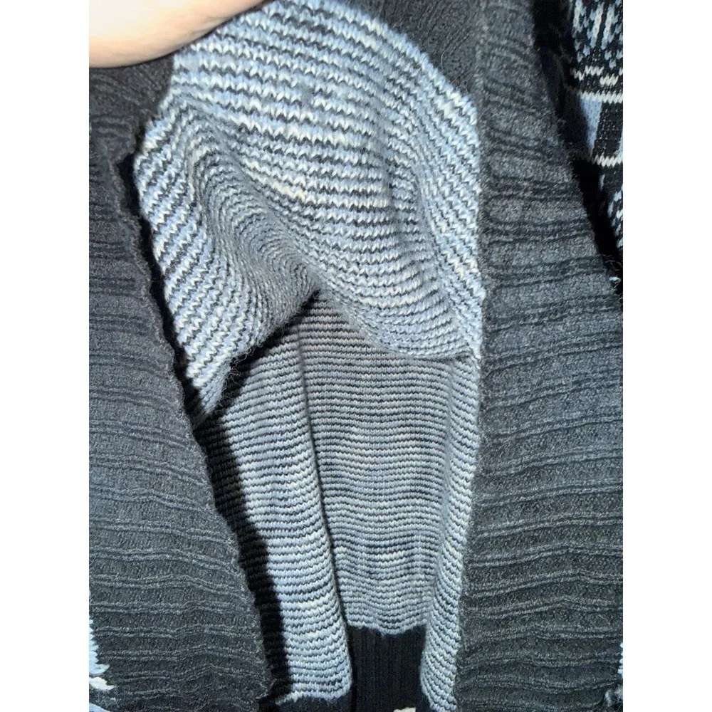 Stilnuovo‎ Knit Sweater M Multicolor Geometric Pullover 30% Wool Vintage 90s
